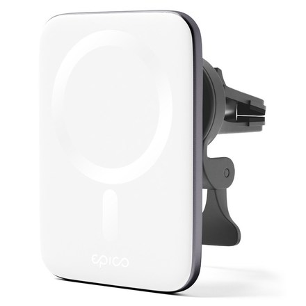 Držák na mobil Epico Ultrathin Wireless MagSafe - stříbrný/ bílý