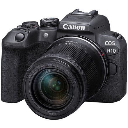 Kompaktní fotoaprát s vyměnitelným objektivem Canon EOS R10 + RF-S 18-150 IS STM, černý