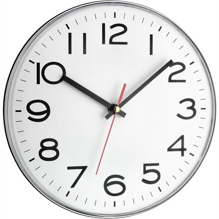 Nástěnné hodiny TFA 60.3017, stříbrné