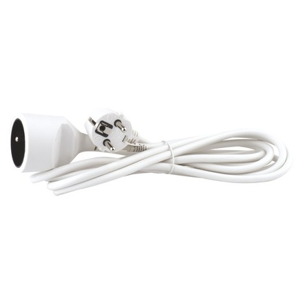 Prodlužovací kabel Emos P0113 Prodlužovací kabel 3 m / 1 zásuvka / bílý / PVC / 1 mm2