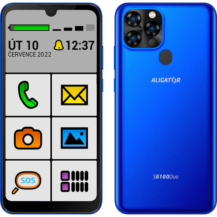 Mobilní telefon Aligator S6100 SENIOR 2/32 GB modrý