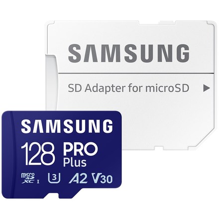 Paměťová karta Samsung PRO Plus MicroSDXC 128GB + SD adapter