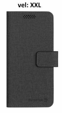 Univerzální pouzdro na monil Swissten LIBRO UNI BOOK XXL černé (170 x 83 mm)