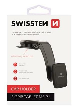 Magnetický držák do auta s přísavkou Swissten S-GRIP M5-R pro tablet do 10“