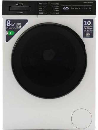 Pračka s předním plněním ECG EWF 801202 iSteam BlackLine