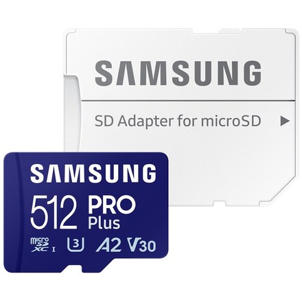 Paměťová karta Samsung PRO Plus MicroSDXC 512GB + SD adapter