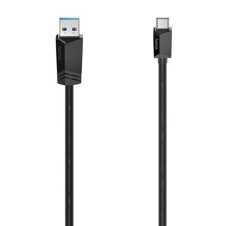 USB kabel Hama USB/ USB-C 3.2 Gen1, 1, 5m - černý