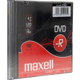 DVD disk Maxell DVD-R 4,7GB 16x, plastový slim obal