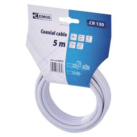 Koaxiální kabel Emos S5373 Koaxiální kabel CB130, 5m