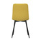 Moderní jídelní židle Autronic Jídelní židle, potah žlutá látka, kovová čtyřnohá podnož, černý mat (CT-281 YEL2) (7)