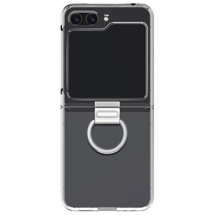 Kryt na mobil Samsung Galaxy Z Flip5 s držákem - průhledný