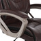 Kancelářská židle Autronic Kancelářská židle, tmavě hnedá koženka, plast v barvě champagne, kolečka pro tvrdé podlahy (KA-Y284 BR) (9)