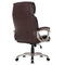 Kancelářská židle Autronic Kancelářská židle, tmavě hnedá koženka, plast v barvě champagne, kolečka pro tvrdé podlahy (KA-Y284 BR) (4)