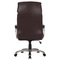 Kancelářská židle Autronic Kancelářská židle, tmavě hnedá koženka, plast v barvě champagne, kolečka pro tvrdé podlahy (KA-Y284 BR) (5)