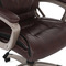 Kancelářská židle Autronic Kancelářská židle, tmavě hnedá koženka, plast v barvě champagne, kolečka pro tvrdé podlahy (KA-Y284 BR) (6)