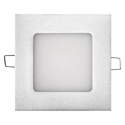 Přisazené svítidlo Emos ZD2222 LED panel 120×120, vestavný stříbrný, 6W neutrální bílá (poslední kus)