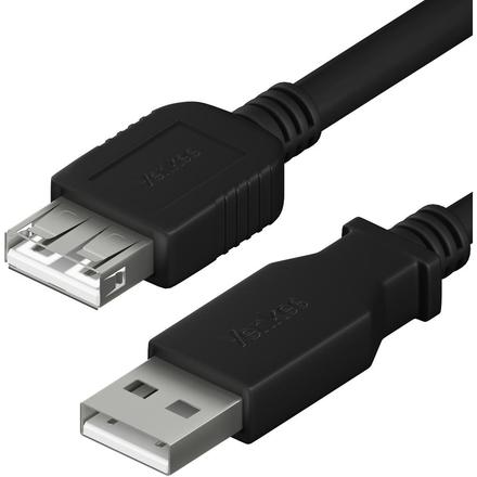 USB kabel Yenkee YCU 014 BK USB A M/F Prodluž.kab.