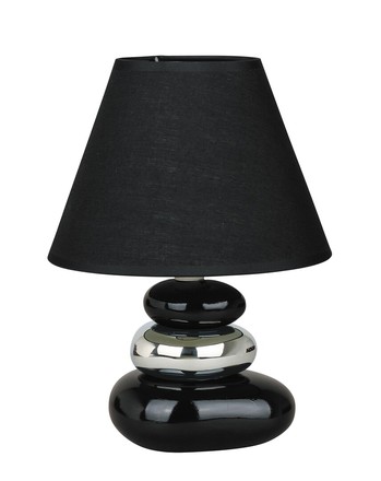 Stolní lampa Rabalux 4950 Salem E14 1x MAX 40W černá/ stříbrná