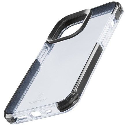 Kryt na mobil CellularLine Tetra Force Shock-Twist na Apple iPhone 14 Pro - černý/ průhledný