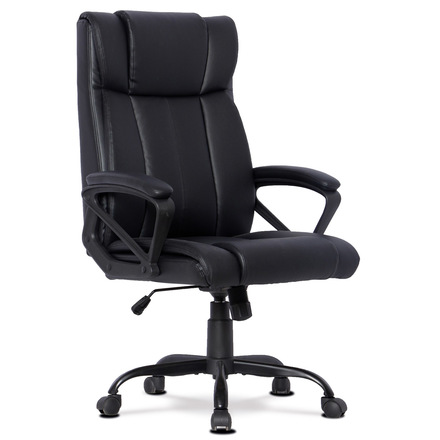 Kancelářská židle Autronic Židle kancelářská, černá ekokůže, kovový kříž (KA-Y386 BK)