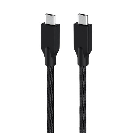 USB kabel Genius USB-C / USB-C, 3A, PD 60W, 1m - černý