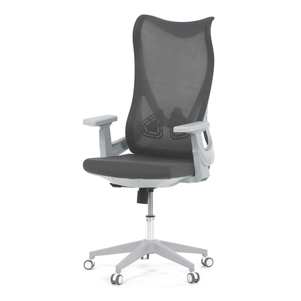 Kancelářská židle Autronic Židle kancelářská, šedý MESH, bílý plast, plastový kříž (KA-S248 GREY)
