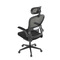 Kancelářská židle Autronic Židle kancelářská, černý mesh, černý plast, nastavitelný podhlavník, bederní opěrka (KA-E530 BK) (17)