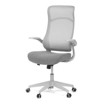 Kancelářská židle Autronic Kancelářská židle, houpací mech., šedá MESH, plast. Kříž (KA-A182 GREY)