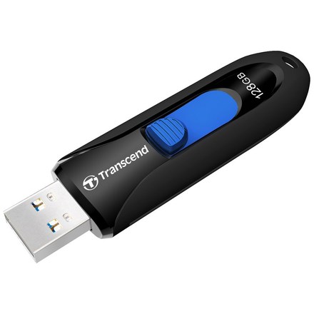 USB Flash disk Transcend JetFlash 790K 128 GB USB 3.1 Gen 1 - černý/ modrý