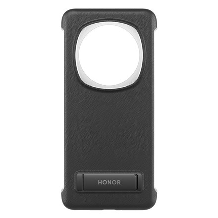 Kryt na mobil Honor Magic6 Pro PU Bracket Case - černý