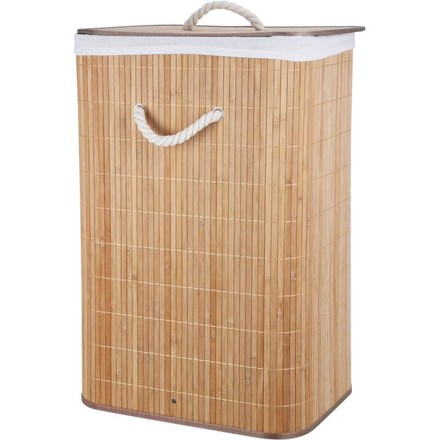Koš na prádlo Homestyling KO-KR8100500 bambus 40 x 30 x 60 cm přírodní