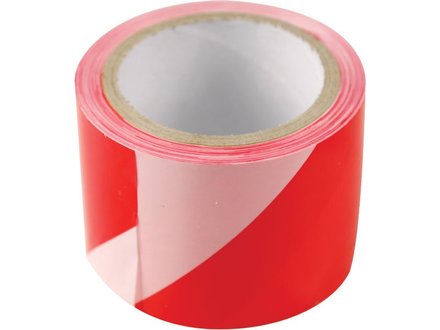 Páska výstražná Extol Craft (9565) červeno-bílá, 75mm x 100m, PE
