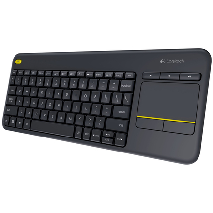 Bezdrátová počítačová klávesnice Logitech Wireless Touch Keyboard K400 Plus CZ 920-007151