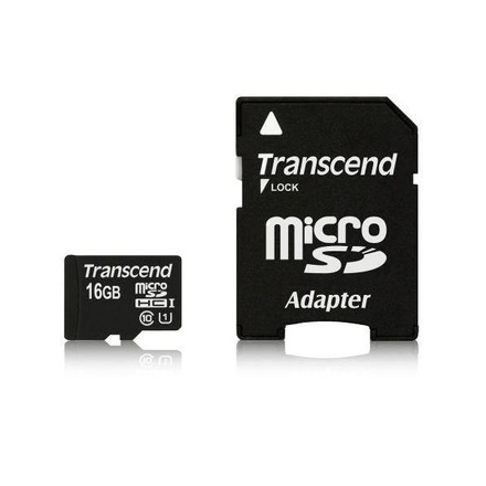 Paměťová karta Transcend microSDHC 16GB UHS-I TS16GUSDU1