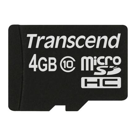 Paměťová karta Transcend 4GB MicroSDHC Class 10