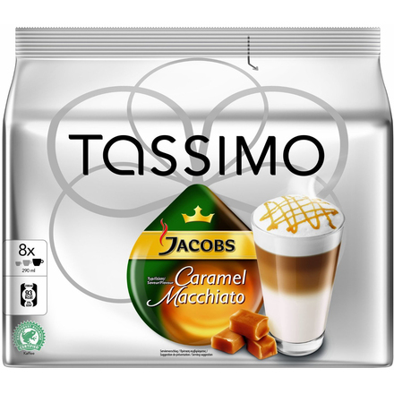 Kávové kapsle Kraft TASSIMO LATTE M. CARAMEL JACOBS KRÖN.